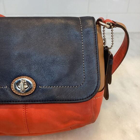 Coach Park Color Block Crossbody Leather Shoulder Bag - Picture 4 of 16